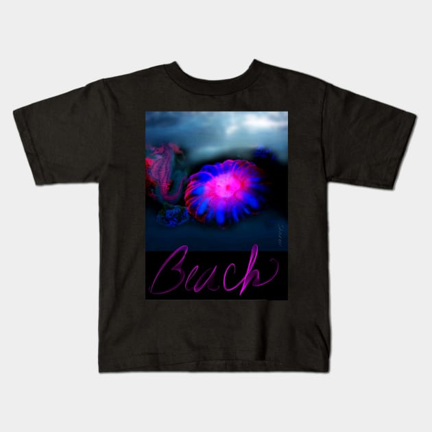 Pink Beach Kids T-Shirt by Share_1